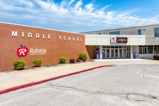 Ralston Middle School is just north of downtown Ralston.