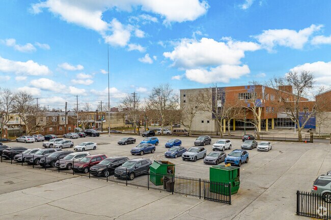 Faculty of Universal Alcorn Charter School have private parking.