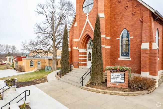 St John Nepomucene School is located next to St John Nepomucene Church.