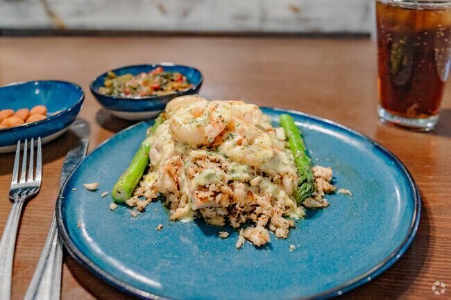 Hurricane Juel's Restaurant at the Little River Waterfront has amazing fresh seafood.