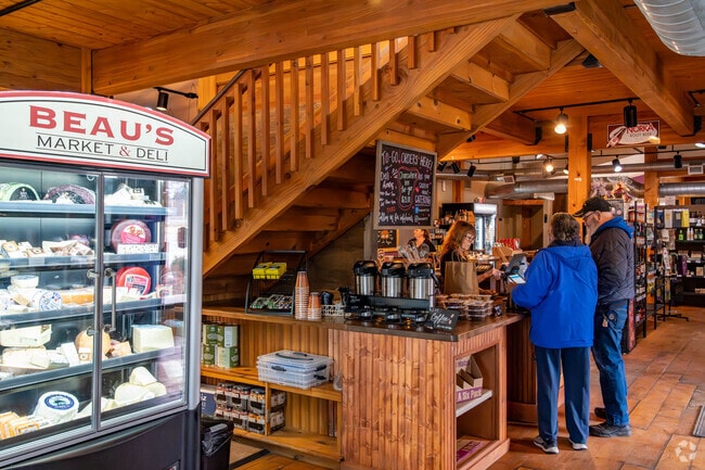 Copley locals enjoy meals from Beau’s Market and Deli, whether dining in or taking out.