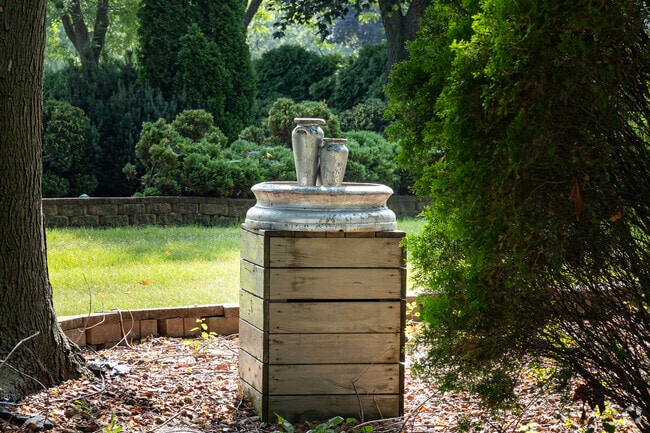 There are sculptures on display at the Fox Valley Muslim Community center in Edgelawn Randall.