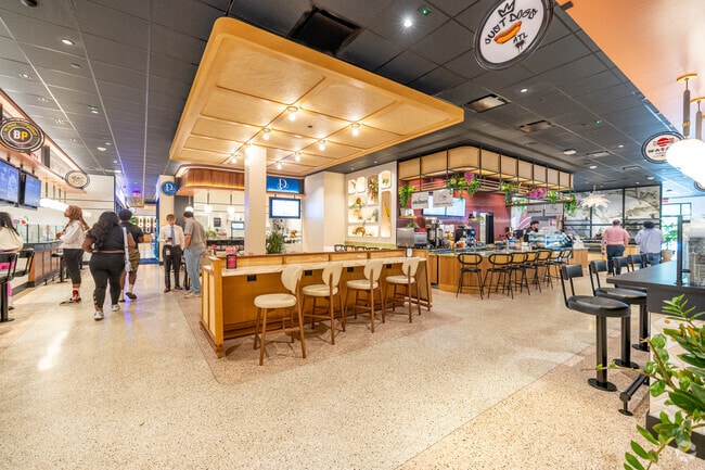 Residents in the Parker neighborhood can stop by the nearby Halidom Eatery to choose from a wide variety of restaurant choices.