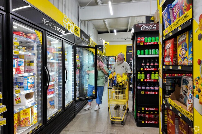 Local residents browse the aisles at Dollar General in Auburn, Pa.