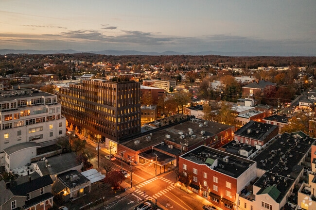 Downtown Charlottesville offers beautiful views and convenience to its residents.