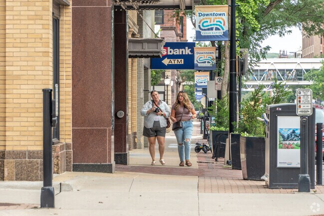 Downtown Cedar Rapids boasts a blend of historic charm and modern vibrancy.