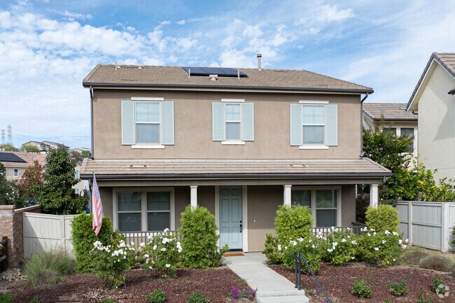 New traditional homes line the peaceful streets of Harmony Grove.
