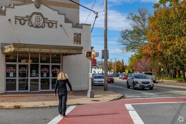 Auburn is a walkable neighborhood especially near Rolfe Square.