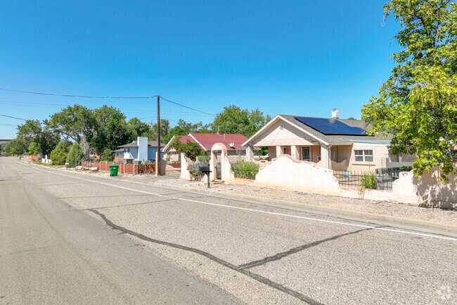 Midcentury ranch style homes are popular in the Salt Creek neighborhood.