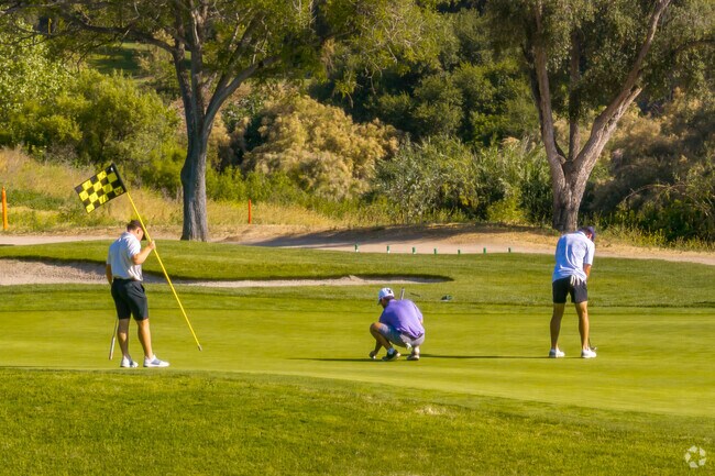 Friends golf at Singing Hills Golf Club at Sycuan near Granite Hills.