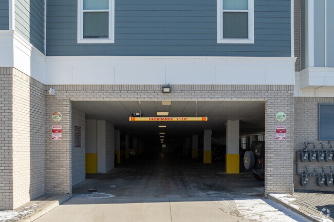 Covered Garage Entrance