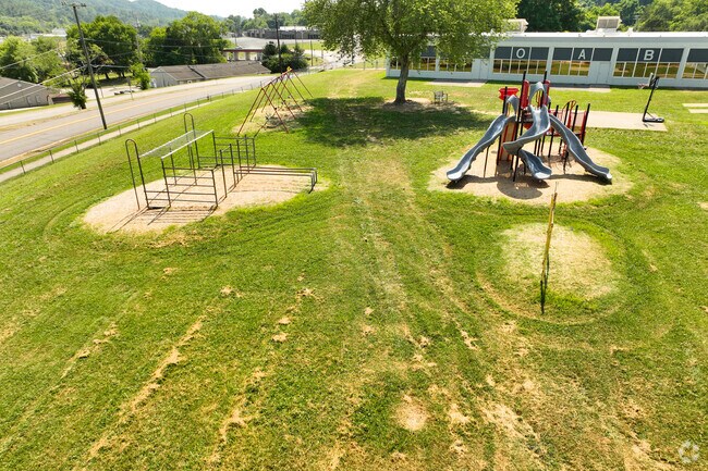 Willow Brook Elementary has multiple play structures.