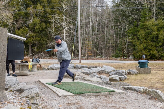 Practice makes perfect at Sabattus Disk Golf Course in Wales.
