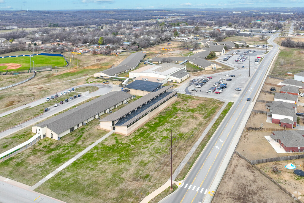 The new buildings of Glenpool Intermediate School opened in 2020 and serve about 400 students.
