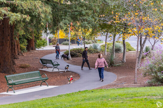 Monroe Park adjacent to Charleston Meadows offers paved walking trails.