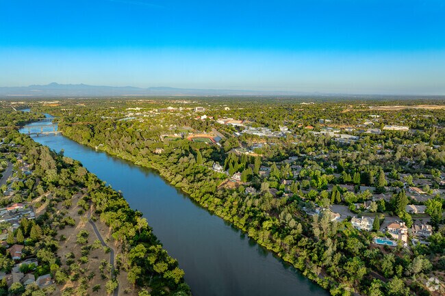 The Sacramento River runs along Lakeview.