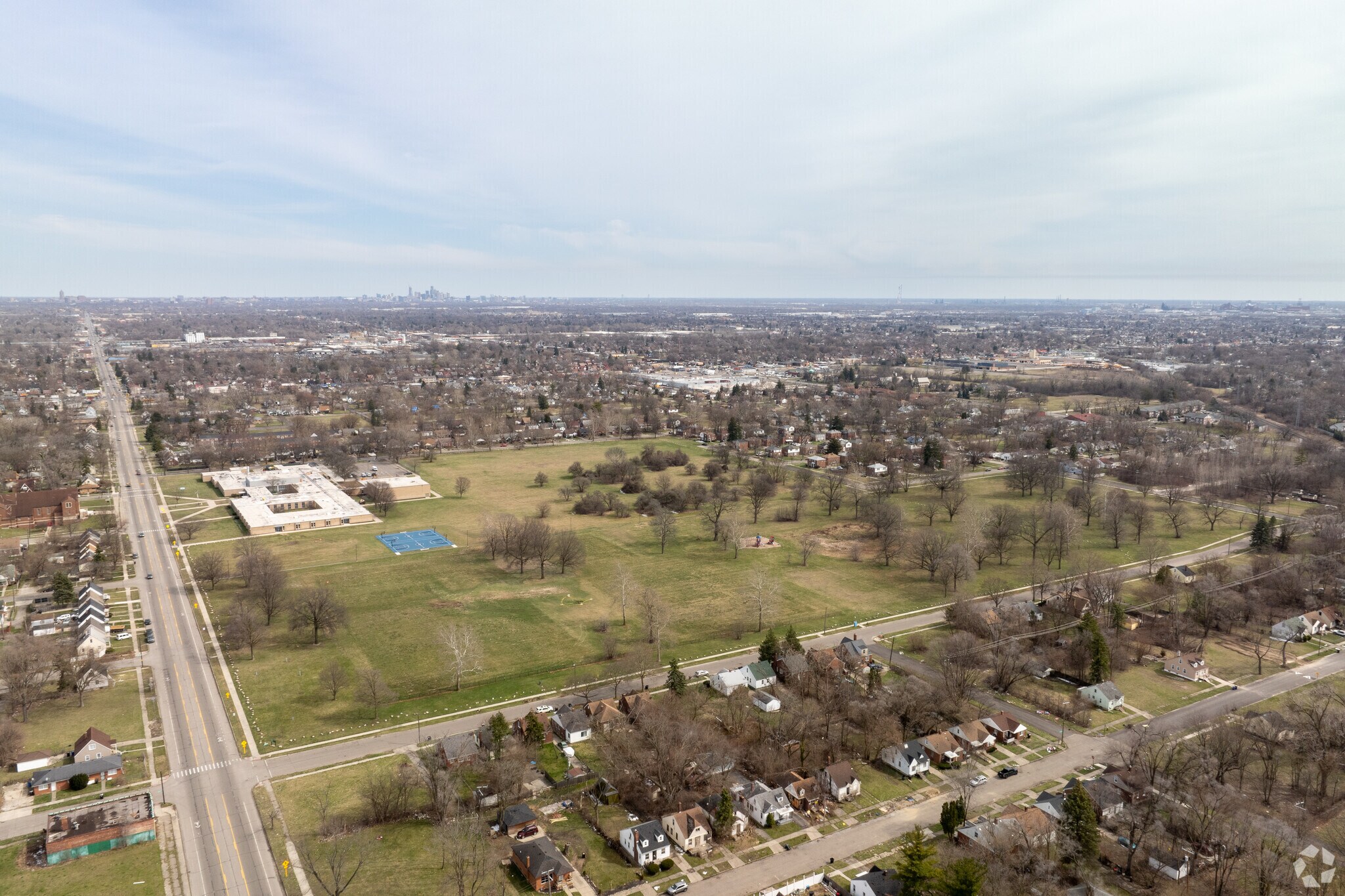 The Joy Community offers expansive parks and is close to downtown Detroit.