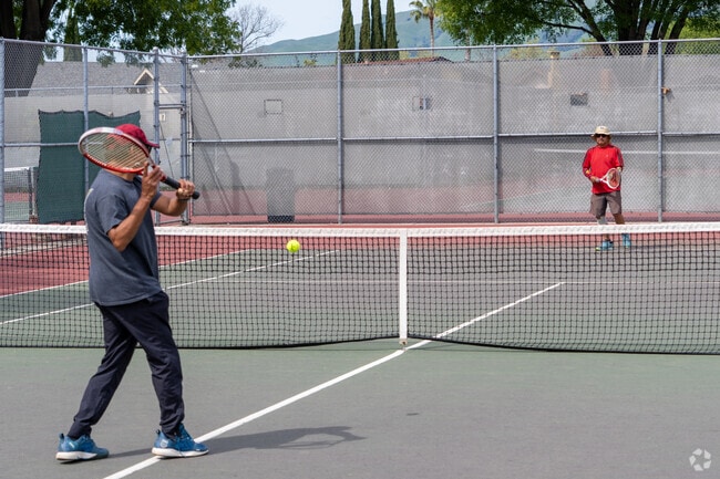 Cataldi Park near Brooktree offers free tennis courts where residents practice and play daily.