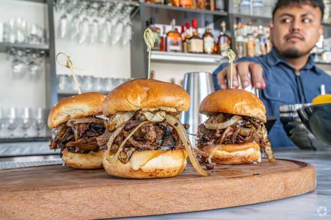 The braised beef rib sliders are one of the most popular lunchtime items at Fogo de Chão.