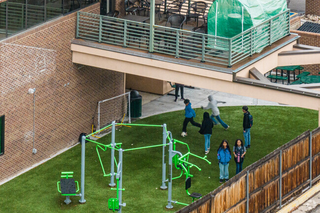 Summit Academy in Denver Colorado recess area.