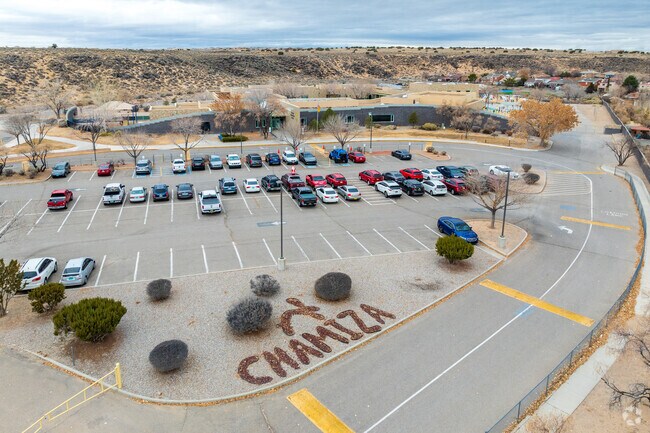 Front view of Chamiza Elementary School in northwest Albuquerque.