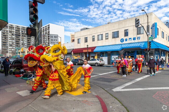 Traditional Chinese dragons at the Chinatown Lunar New Year Bazaar.