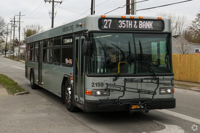 The TARC bus line serves has a multitude of stops in Meriwether.