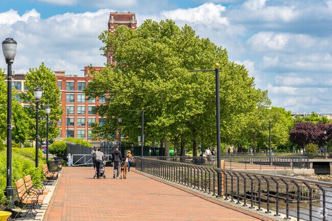 Enjoy walks along the Delaware River at the nearby Camden Riverfront.