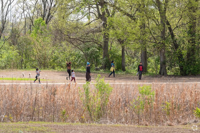 Greenwood Park in East Birmingham offers a walking trail throuch a canopy of trees.