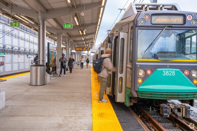 Take the green line from Gilman Station in Winter Hill.