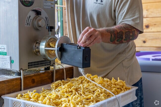 Head out to dinner at Cafestella for some freshly made pasta near Boulder Point.