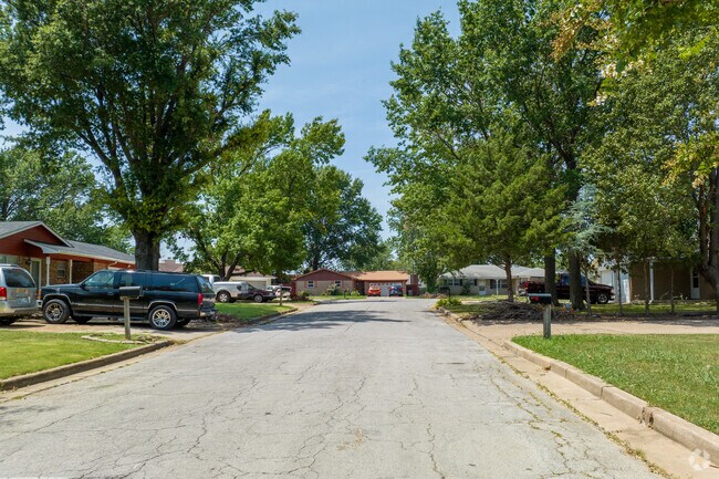 Streets are quiet in Tulsa's Cooper neighborhood.