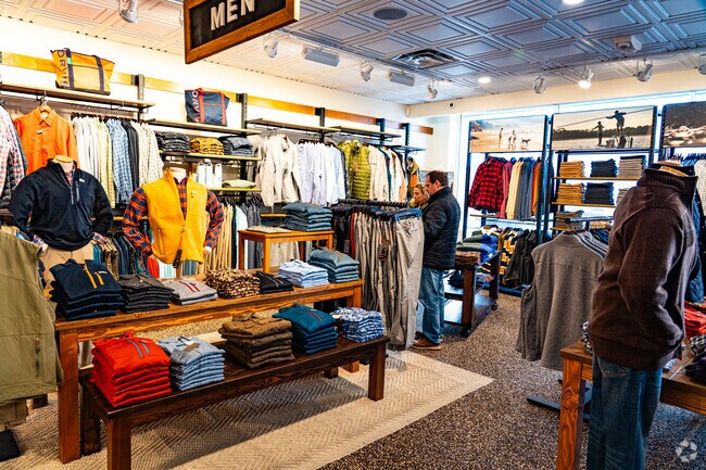 Orvis is a go to destination for outdoor enthusiasts adjacent to Downtown Clayton.