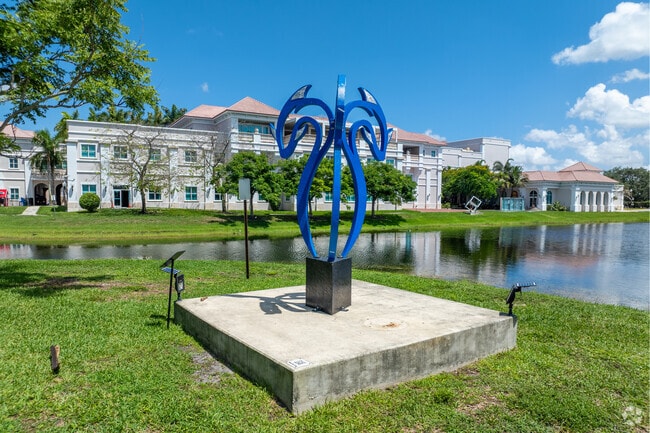 Monarch Lakes residents can catch art shows and see modern art sculptures at The Miramar Cultural Center.