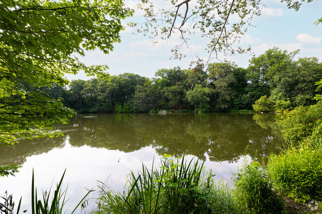 Glenwood Lake is a tranquil space in New Rochelle, New York.