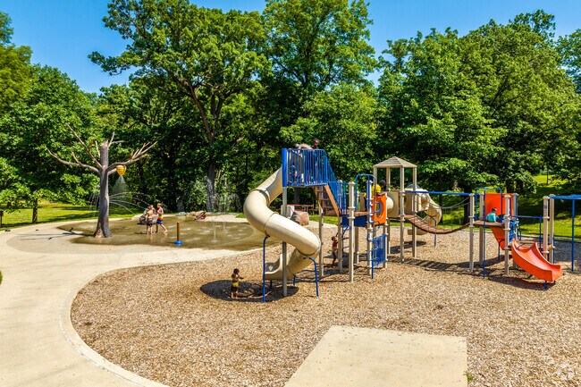 A playground and splashground can be found in the heart of Grandview Park in Sheridan Gardens.
