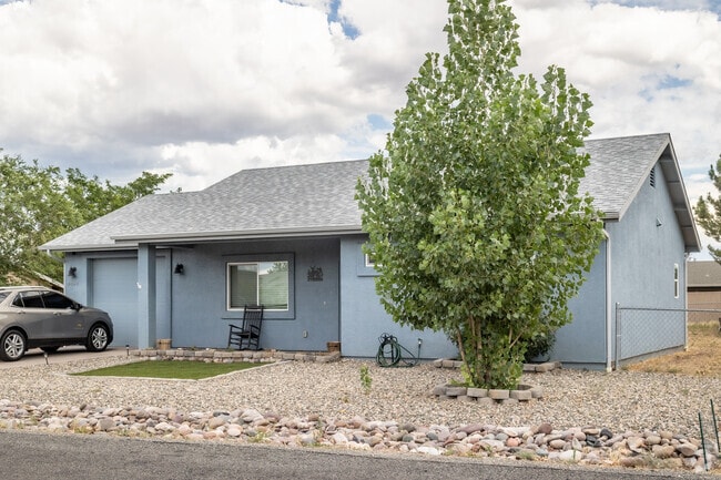 Ranch homes have gravel landscaping and driveways in Prescott East.