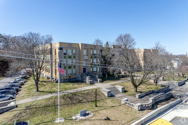 The Shea High School in Woodlawn is known for its Art Deco architecture.