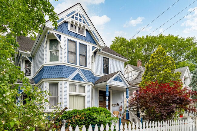 Towering Midtown Victorian homes boast ornate embellishments common to the style.