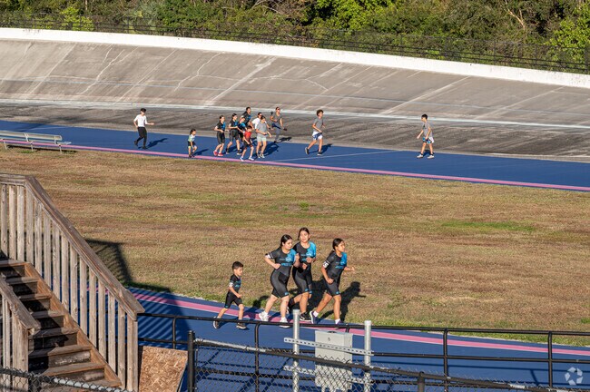 The Brian Piccolo Park and Velodrome is great for its trails and tracks for outdoor workouts.