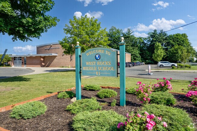 West Rocks Middle School is in close proximity to Downtown Norwalk.