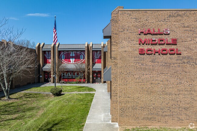 Halls Middle School is where every student shines academically in Halls Crossroads.