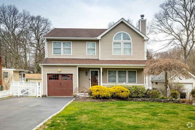 Colonial style homes are popular in South Huntington.