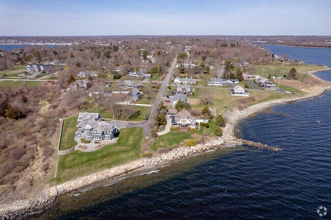 Gardners Neck Road in South Swansea provides scenic views of Cole River.