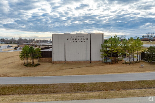 Bristow Middle School shares a performing art building.