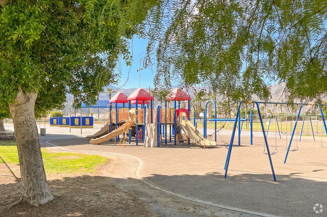 Rancho La Quinta students enjoy the fun playgrounds at Harry Truman Elementary School.