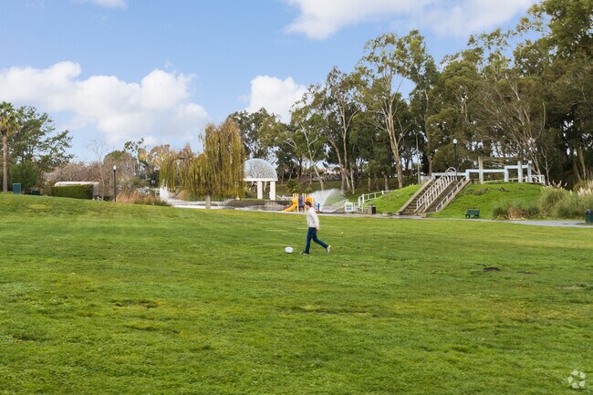 Refugio Park in Hercules in the perfect place to play soccer.