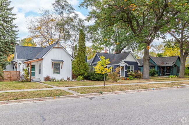 Traverse Heights has many smaller, more traditional styles of houses.