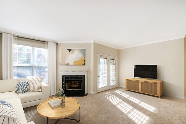 Renovated Package I living room with carpet