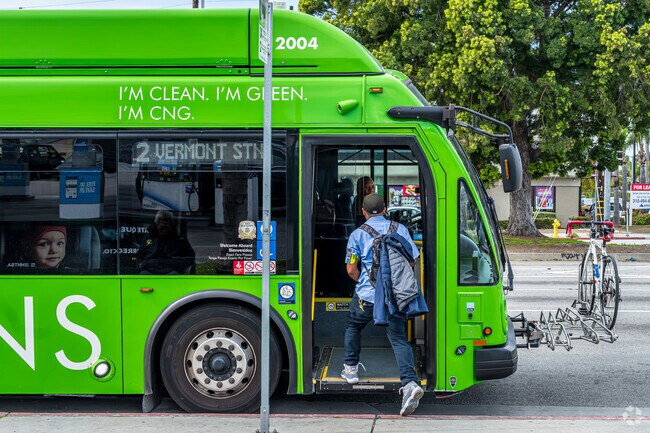 Harbor Gateway runs along the 110 Freeway and offers multiple transport options.